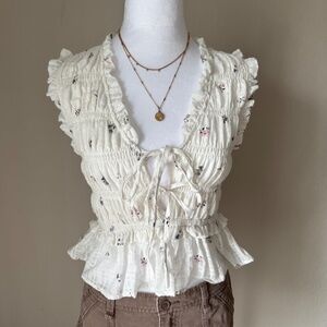 Rails martine top (Lilac Roses)